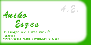 aniko eszes business card